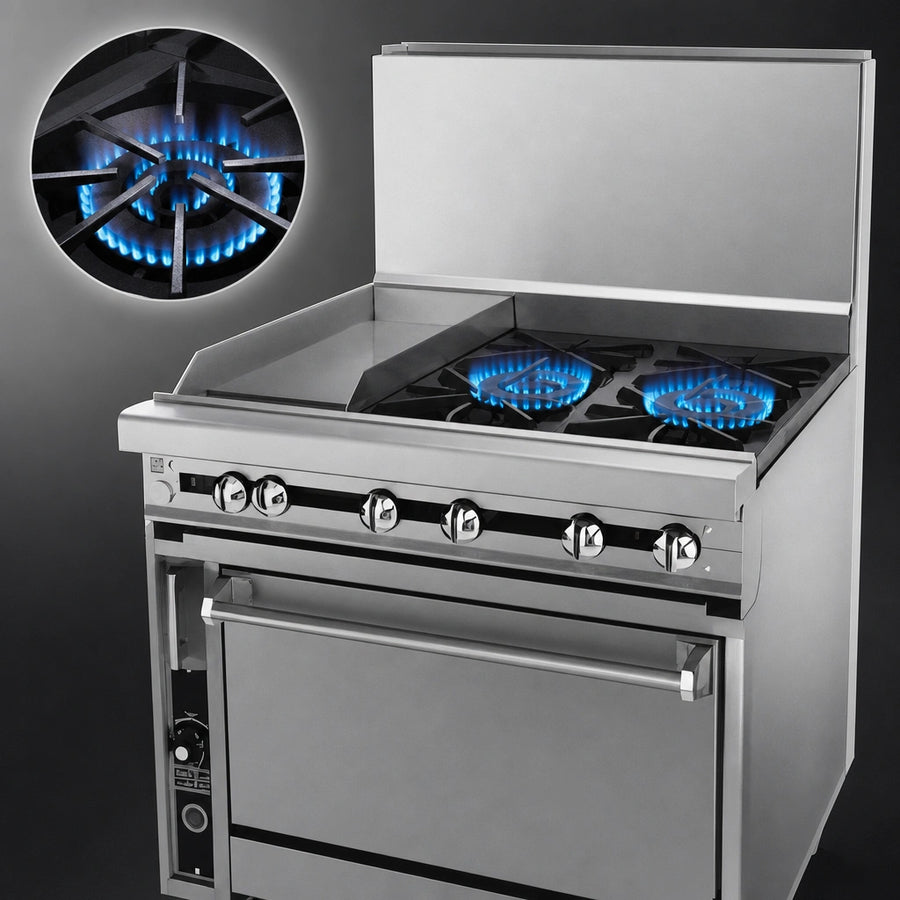 Powerful Open Burners