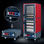 Thumbnail image #4 for Metro C5 Insulation Armour C539-CLDC-L Full-Height Heated Holding & Proofing Cabinet, Dutch Clear Doors, 35-Pan, Mobile, 120V