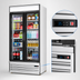Thumbnail image #4 for Everest Refrigeration EMSGR33 Two-Section Reach-In Glass Door Merchandiser Refrigerator, 36 Cu. Ft., Bottom-Mounted R290