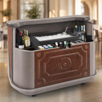 Thumbnail image #5 for Cambro BAR650DS669 Portable Bar, Economy System, Carmel, 80 lb Ice Sink, Molded HDPE, 67.5 in W