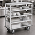 Thumbnail image #5 for Channel Manufacturing Queen Mary 5-Shelf Banquet Utility Cart, Aluminum, 62 x 28 x 66 Inches