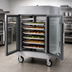 Thumbnail image #4 for Metro C5 8 Series Half-Height Pass-Thru Controlled Temperature Holding Cabinet with Glass Doors and Lip Load Slides, 8 Pan Capacity