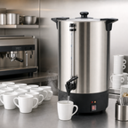 Thumbnail image #4 for Winco EWB-100A-I 100-Cup Pourover Manual-Fill Commercial Water Boiler, 4.2-Gallon 304 Stainless Steel, 220-240V Case of 2