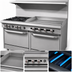 Thumbnail image #4 for Southbend S-Series 60-Inch Gas Restaurant Range with 4 Open Burners, 36-Inch Thermostatic Griddle, and 2 Cabinet Bases