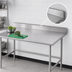 Thumbnail image #4 for Advance Tabco 144-Inch x 30-Inch Stainless Steel Open Base Work Table with 5-Inch Backsplash