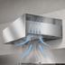Thumbnail image #4 for SpecAir HEIA96-114 114-Inch Wall Type Make-Up Air Compensating Commercial Exhaust Hood