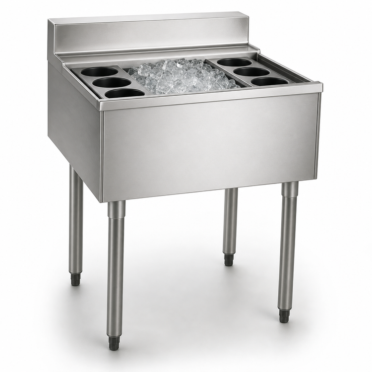 Product image #4 for Eagle Group 2200 Series 36-Inch Underbar Cocktail Unit with 16-Inch Insulated Ice Bin and 7-Circuit Cold Plate