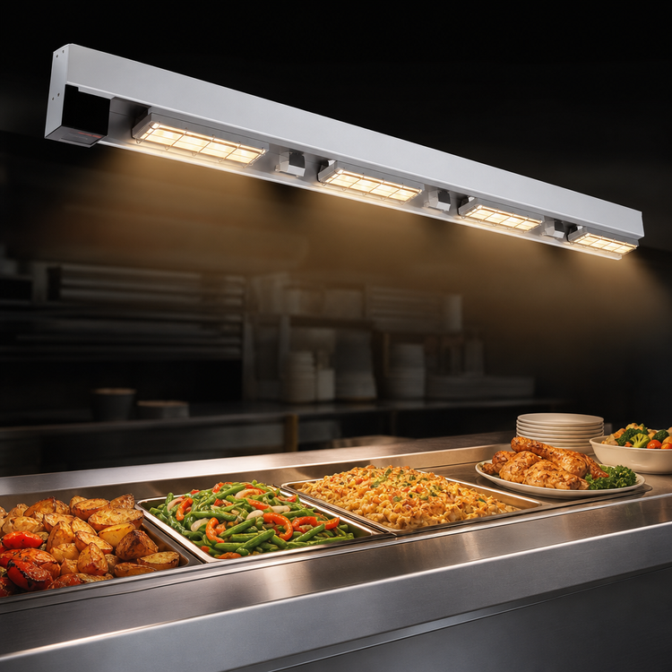 Product image #4 for Hatco Ultra-Glo 30-Inch Lighted High-Watt Ceramic Infrared Strip Heater