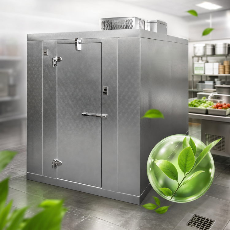 Product image #4 for Master-Bilt QS Series 10' x 12' Indoor Walk-In Cooler with Floor, 7'7" High, Self-Contained R290 Refrigeration