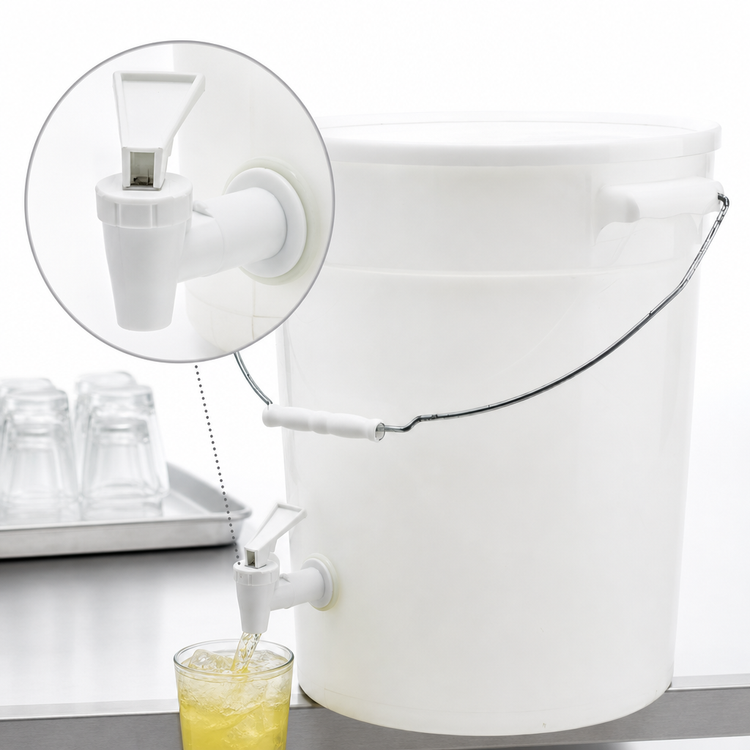 Product image #4 for Winco 6 Gallon Single Beverage Dispenser with Drip-Proof Spigot
