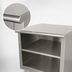 Thumbnail image #4 for Advance Tabco Special Value Economy 60 Inch x 24 Inch 304 Stainless Steel Flat Top Open Base Work Table with Mid Shelf