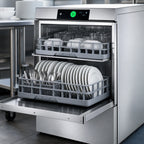 Thumbnail image #4 for Hobart Warewash - Stationary LXNR-5 Undercounter High-Temperature Dishwasher, 48 Racks/Hour Max, Energy Recovery, Stainless Steel