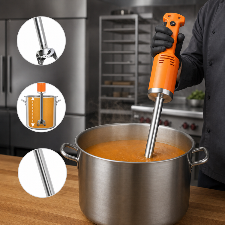 Product image #4 for Senior PMX98 Single-Speed Immersion Blender with 12-Inch Stainless Steel Shaft, 230V