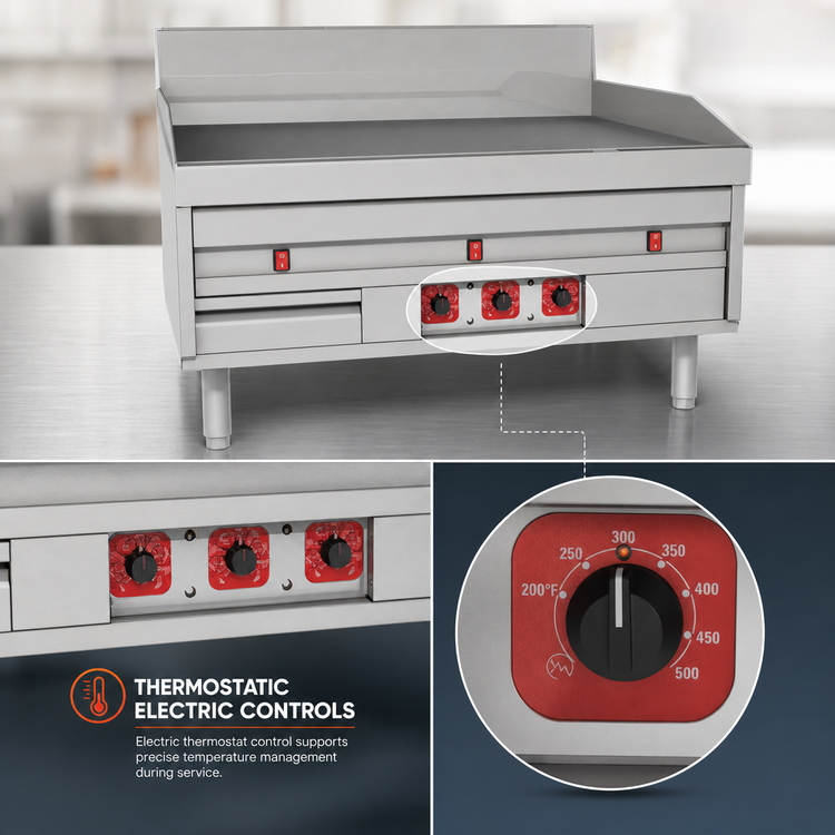 Product image #4 for Magikitch'n MKE-60-E 60-Inch Electric Countertop Griddle