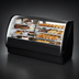Thumbnail image #4 for True Specialty Display Dual-Zone Dry/Refrigerated Glass Merchandiser, 77-1/4 Inch, Curved Glass Front, Self-Contained