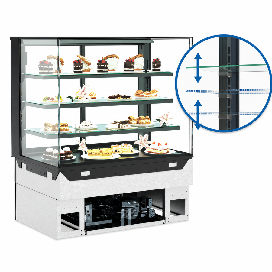 Adjustable Glass Shelving
