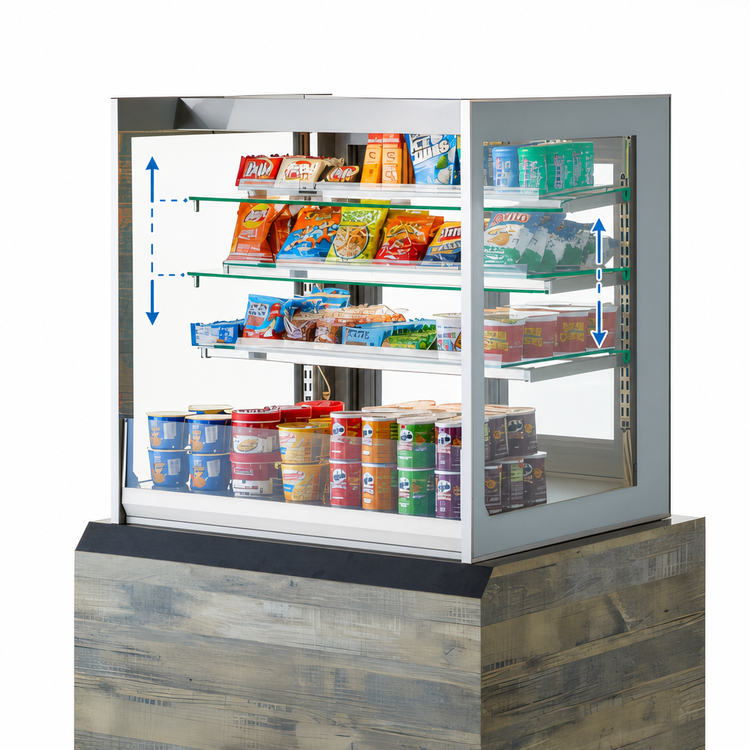 Product image #4 for Federal Industries Italian Glass Series Self-Service Countertop Pastry Display Case, 60W x 30D x 26H
