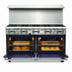 Thumbnail image #4 for Imperial Pro Series 60-Inch Gas Restaurant Range with 10 Open Burners and 2 Convection Ovens