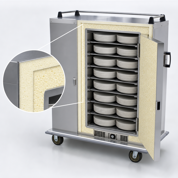 Product image #4 for Cres Cor EB-150A Mobile Insulated Electric Banquet Holding Cabinet for 150 Covered Plates