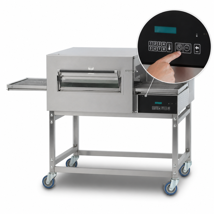 Product image #4 for Lincoln Impinger II Front-Loading Single-Deck Electric Conveyor Pizza Oven, 56-Inch Wide, 240V, 3-Phase