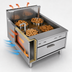 Thumbnail image #4 for Comstock-Castle 23-Inch Flat-Bottom Countertop Gas Funnel Cake/Doughnut Fryer, 20-25 lb Fat Capacity, 50,000 BTU
