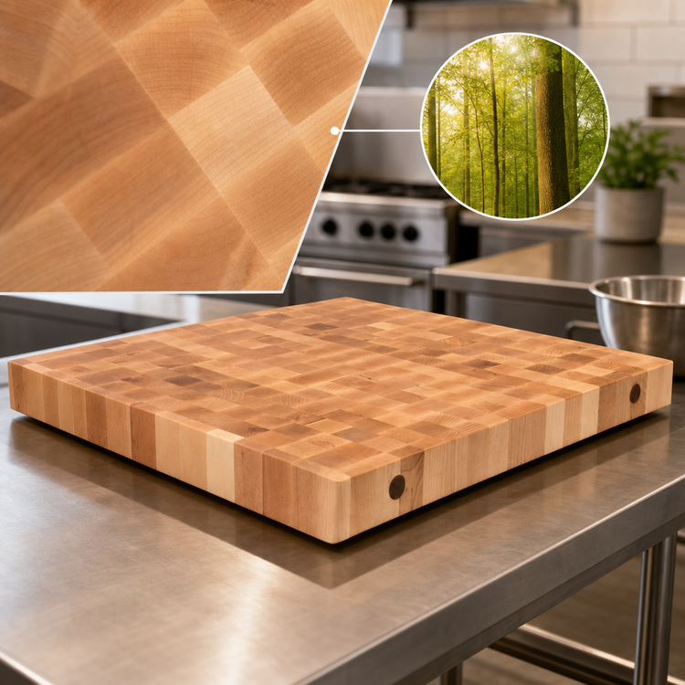 Product image #4 for John Boos Boos Block 30-Inch x 30-Inch x 4-Inch End Grain Maple Island Countertop