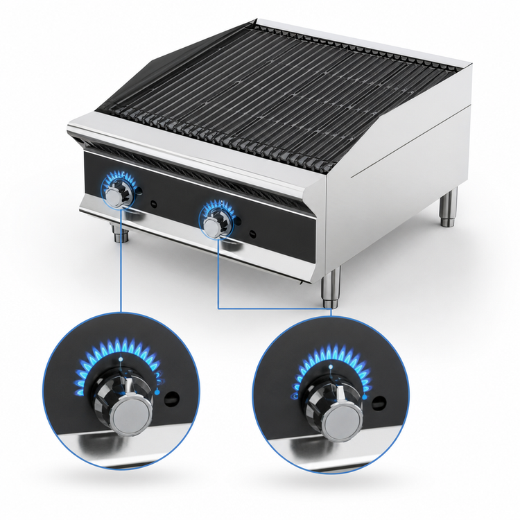 Product image #4 for Vollrath 24-Inch Medium-Duty Countertop Radiant Gas Charbroiler
