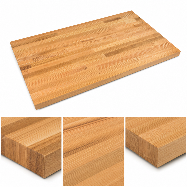 Product image #4 for John Boos Appalachian Red Oak Island Countertop, 84 x 36 x 1-1/2 Inch, Penetrating Oil Finish