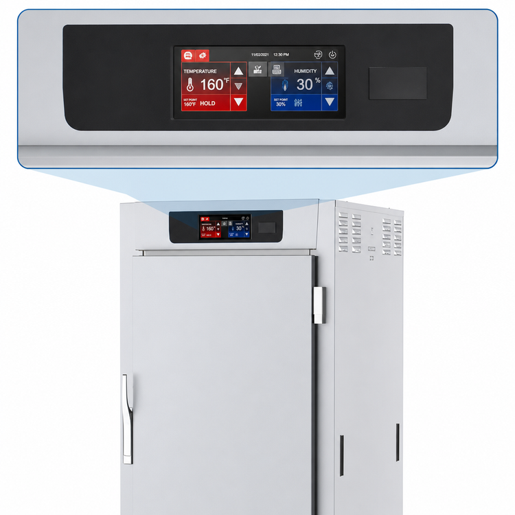 Product image #4 for Metro C5 9 Series Full-Height Pass-Thru Controlled Humidity Heated Holding and Proofing Cabinet with Solid Doors and Lip Load Slides