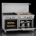 Thumbnail image #4 for Southbend Ultimate 60-Inch Gas Restaurant Range with 4 Star/Sauté Burners, 36-Inch Griddle, Standard Oven and Cabinet Base