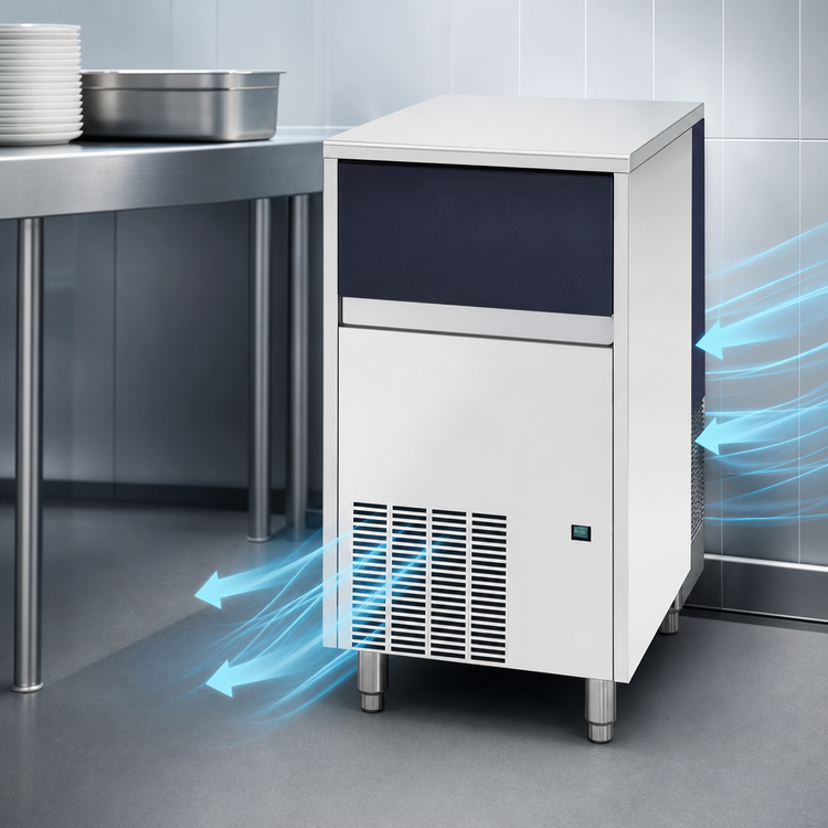 Product image #4 for Brema GB903AHC Undercounter Flake Ice Maker with Bin, Air-Cooled, 253 lb/Day, 66 lb Storage