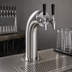 Thumbnail image #4 for Krowne Dual Faucet Glycol-Cooled Snakehead Countertop Beer Tower, Brushed Stainless Steel