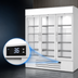 Thumbnail image #5 for Beverage Air MarketMax Three-Section Reach-In Glass Door Merchandiser Refrigerator, 70.19 Cu. Ft., White, Bottom Mount