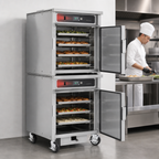 Thumbnail image #5 for FWE / Food Warming Equipment Co., Inc. LCH-5S-6-MT Moisture-Controlled Low-Temp Double-Stack Cook & Hold Cabinet, Mobile, 7 Full-Size Pan Capacity
