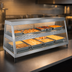 Thumbnail image #4 for Hatco Glo-Ray® 4-Pan Countertop Heated Display Case, See-Thru Straight Glass Front with Rear Sliding Doors