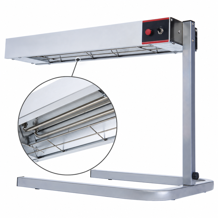 Product image #4 for Winco ESH-1 Electric Unlighted Strip Heater with Adjustable Stand