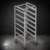 Thumbnail image #4 for Baxter Heavy Duty Stainless Steel Single End Load Rack for Single Rack Ovens, 10 Slides
