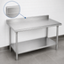 Thumbnail image #4 for Advance Tabco Premium Series Stainless Steel Work Table with 5-Inch Backsplash and Adjustable Undershelf, 84 x 24 Inches