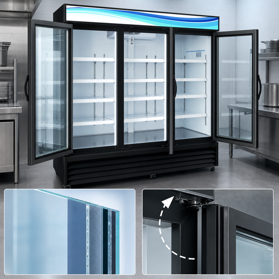Low-E Double-Pane Glass Doors