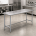 Thumbnail image #4 for Advance Tabco Premium Series Flat Top Open Base Work Table, 108