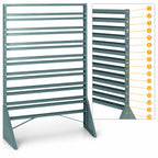 Thumbnail image #4 for Quantum QRU-16S Single-Sided 16-Rail Back Bar Cooler Rail Rack, 36 x 15 x 53 in, 600 lb Capacity