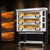Thumbnail image #4 for PizzaMaster PM 723ED 3-Deck Electric Pizza Oven with Ceramic Clay Stones