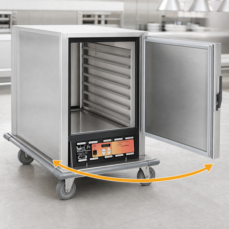 Product image #4 for Panco Extended Undercounter Heated Holding Cabinet with Solid Door, Non-Insulated, Digital LCD Control