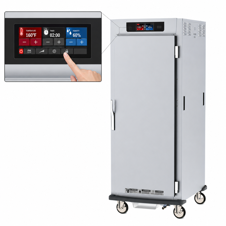 Product image #4 for Metro C5 9 Series Mobile Full-Height Pass-Thru Controlled Humidity Heated Holding and Proofing Cabinet with Solid & Glass Doors