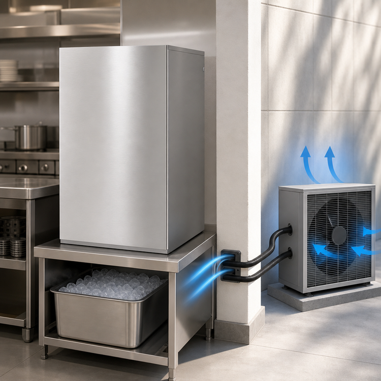 Product image #4 for Hoshizaki KM-1601MRJZ3 30-Inch Wide Modular Crescent Cube Ice Maker Head, Remote Air-Cooled, 3-Phase