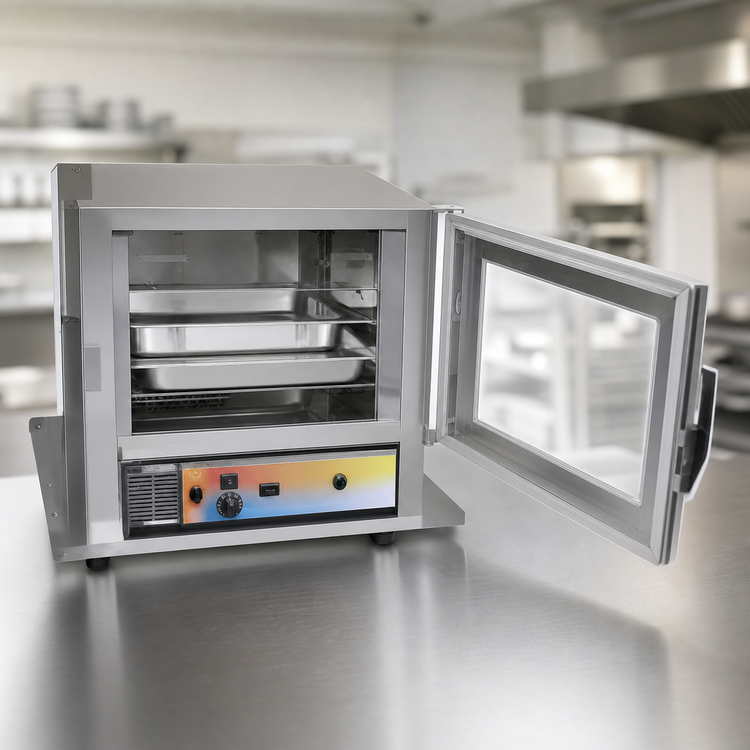 Product image #4 for Panco HCUELSN-RA3.00 Extended Undercounter Non-Insulated Heated Holding Cabinet with Polycarbonate Window Door