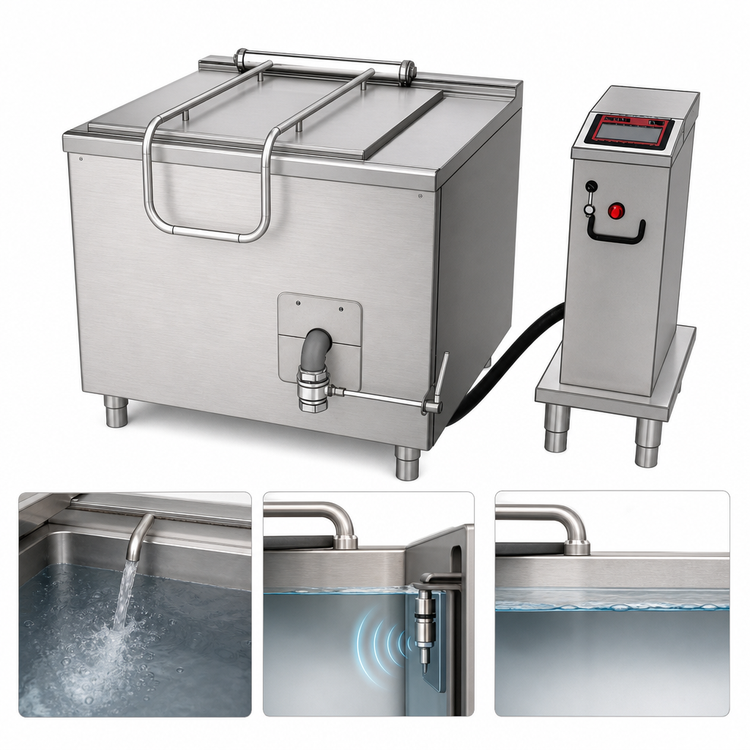 Product image #4 for Firex Multicooker UCPMDE2-48 Double Basin Electric Multicooker, 48 Gallon Capacity Per Basin