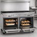 Thumbnail image #4 for Southbend Ultimate 60-Inch Gas Restaurant Range with 9 Open Burners, Standard Oven, and Convection Oven