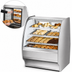 Thumbnail image #4 for True 36-1/4 Inch Curved Glass Dry Pastry Display Case with Stainless Steel Exterior and White Interior
