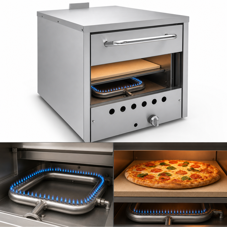 Product image #4 for 19.5-Inch Single Chamber Countertop Natural Gas Pizza Oven, 32,000 BTU